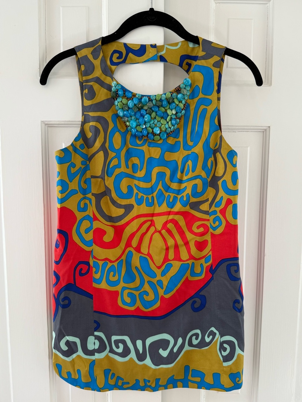 Tibi Beaded Neck Tunic - Size 0